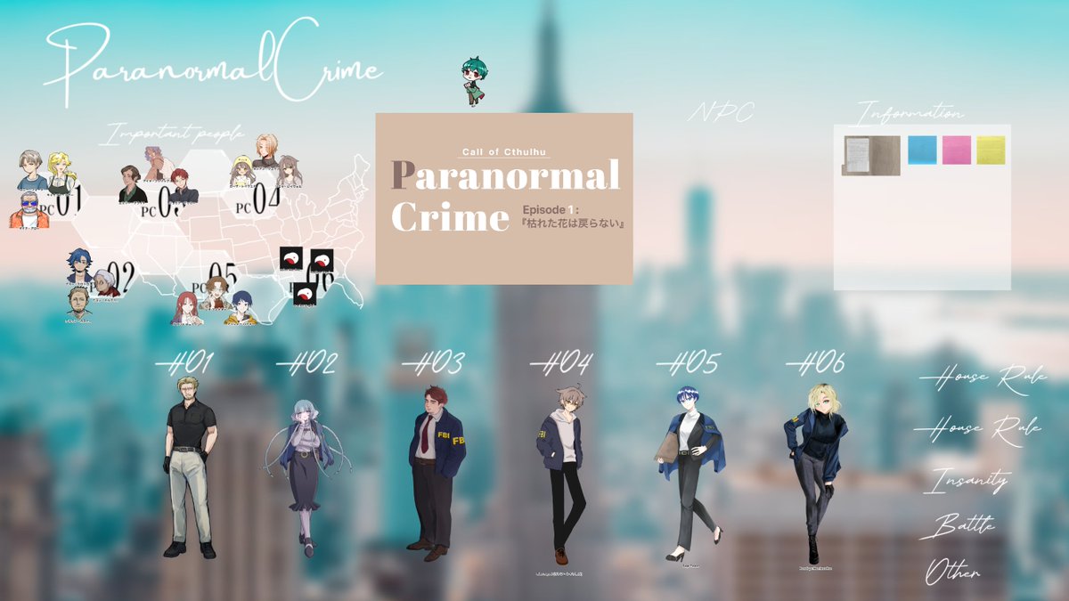 hiyo_rasu's tweet photo. COC「Paranormal Crime」1日目セーブです！
新人なのでなんでも許される　
もちろんファンブルも許される
(∩´∀｀)∩わーい https://t.co/Glw82ouJve