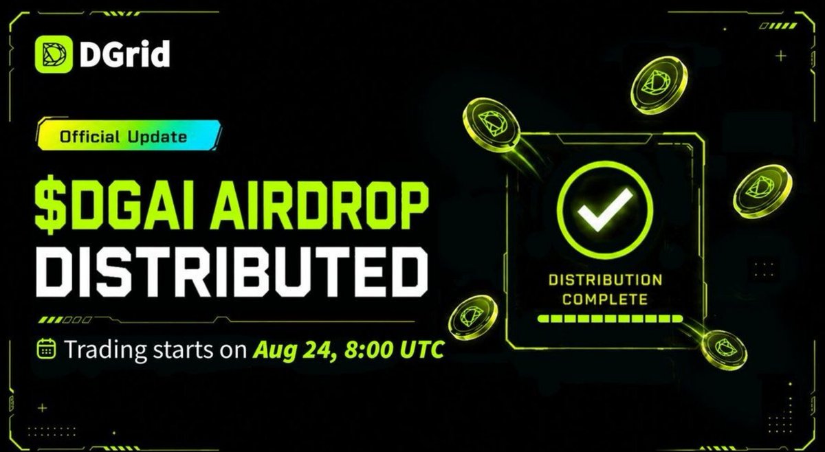 Taegukheol's tweet photo. DGAI airdrop has been distributed to eligible users bound exchange accounts, check yours https://t.co/tAed5C358u