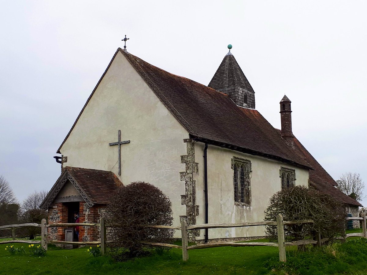 WanderinPilg's tweet photo. The beautiful Grade I listed St Hubert’s Church in Idsworth, Hampshire.

Dating back to at least 1053, the church is home to medieval wall paintings dating to the 1330s. As you walk around, you’re taken on an incredible 1,000-year journey through history.

A remarkable survivor. https://t.co/GJxjnxIxS6