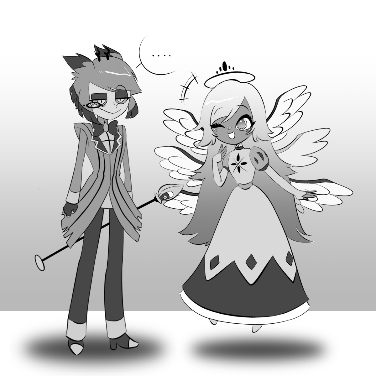 meomeo_7370's tweet photo. #hazbinhotel #hazbinAlastor #hazbinhotelEmily #radiojoy #angelicsmile 

🦌🪽 재회? https://t.co/u6KJEnNZ0q
