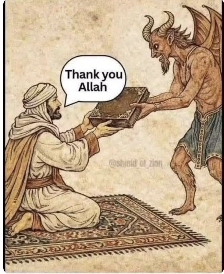 DieHard45RG's tweet photo. Understand this America!

You had better arm yourself and prepare for war with muslims in the US

Democrats are satanist and muslims are satans disciples! Mosques are breeding ground for terrorist as well as stockpile of weapons.

Blood will be spilled soon if these bastards are not removed 

Their allah IS SATAN! Open you eyes!!!