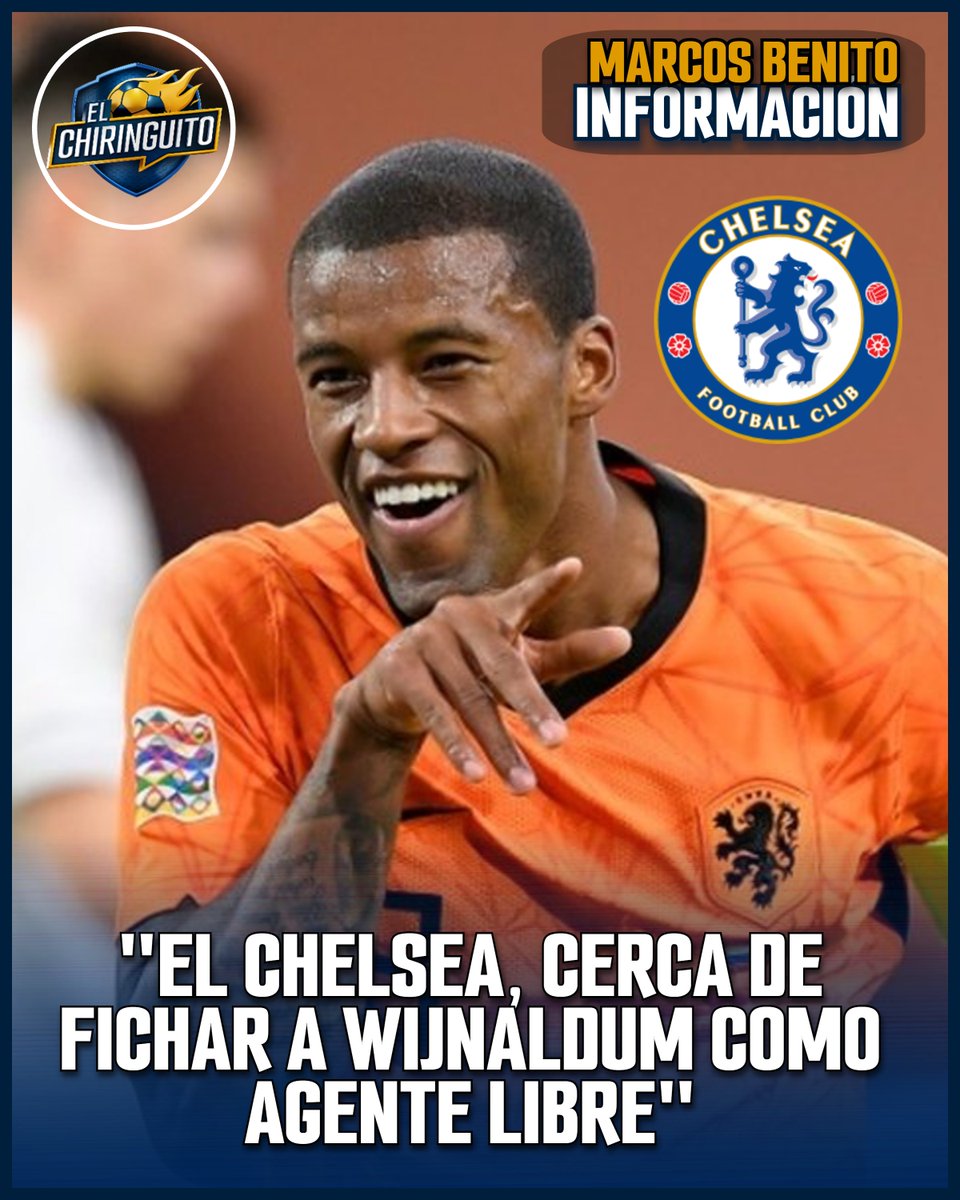 elchiringuitotv's tweet photo. 🚨🔵 "El Chelsea, cerca de fichar a Wijnaldum como agente libre".

📝 "Negociaciones en curso por un año más otro opcional".

👉 "Operaciones al 90%".

 ℹ️ @marcosbenito9 https://t.co/XyKl2qAUlX