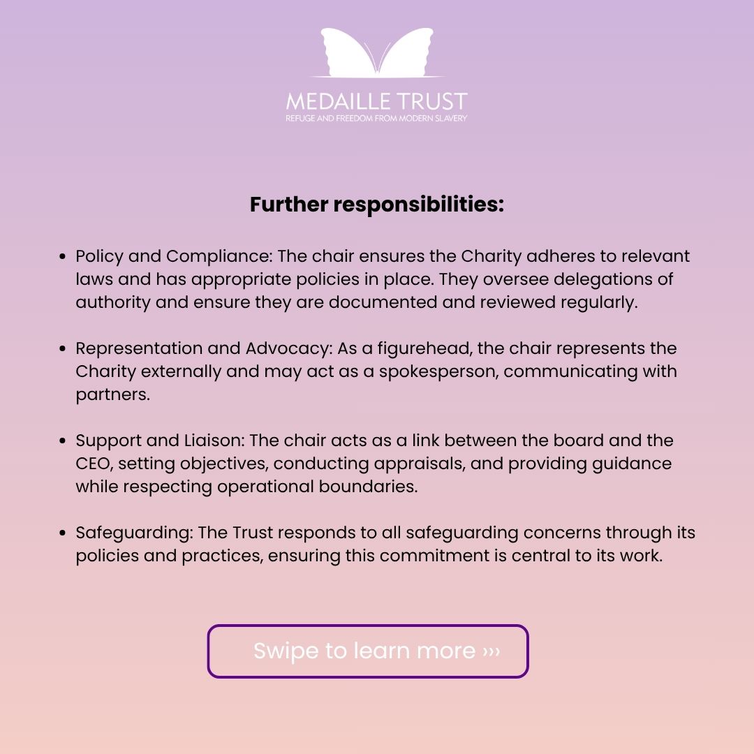 MedailleTrust's tweet photo. We’re recruiting a new Chair to lead Medaille Trust’s Board of Trustees and help guide our work supporting survivors of modern slavery.
Applications close at 10am on Friday, 18 September 2026.
Learn more and apply:
https://t.co/WgJyrE4kgG https://t.co/sUiU1Cj7JA