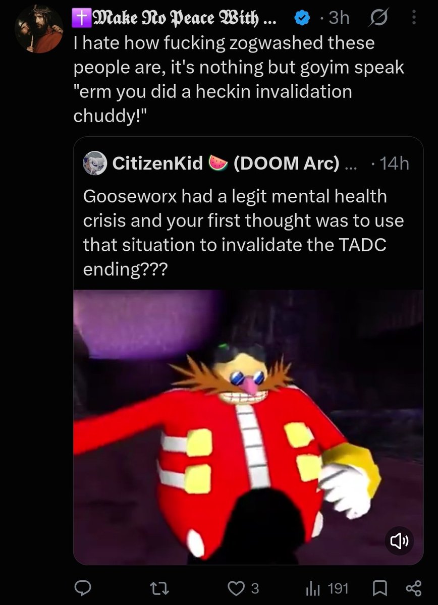 ComebackWest777's tweet photo. Judge me by my enemies.

All I'm going to say is if people like this are getting mad at me, I'm doing something right. https://t.co/24LbMlqqF5