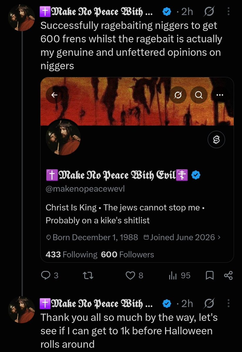 ComebackWest777's tweet photo. Judge me by my enemies.

All I'm going to say is if people like this are getting mad at me, I'm doing something right. https://t.co/24LbMlqqF5