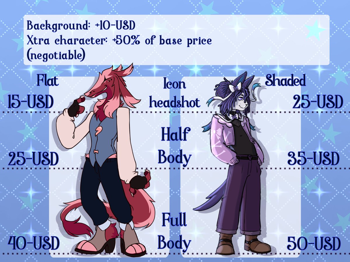Devlin_Starg's tweet photo. 【Opening Comms! :3
Check thread for ref and sticker options as well】
・
・
〔 #furryart #furry #furrycommissions #furrycomm #comissionsopen 〕 https://t.co/lSbNXfp1Ph