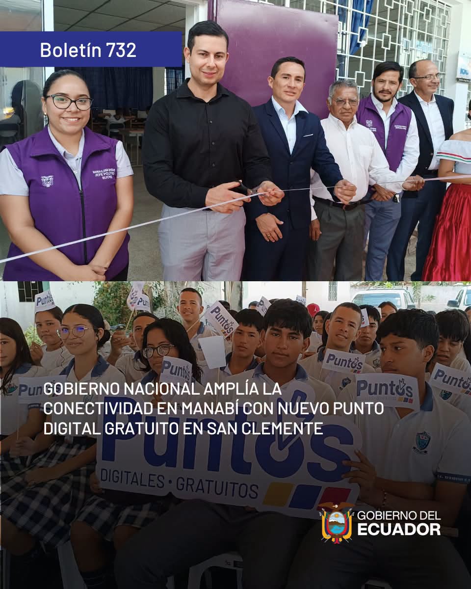 PDEMindo's tweet photo. 📌🗞️#Boletín | Gobierno Nacional amplía la conectividad en Manabí con nuevo Punto Digital Gratuito en San Clemente
Más información 👉 https://t.co/AmXprxLliO https://t.co/z4kgQ9qcDv