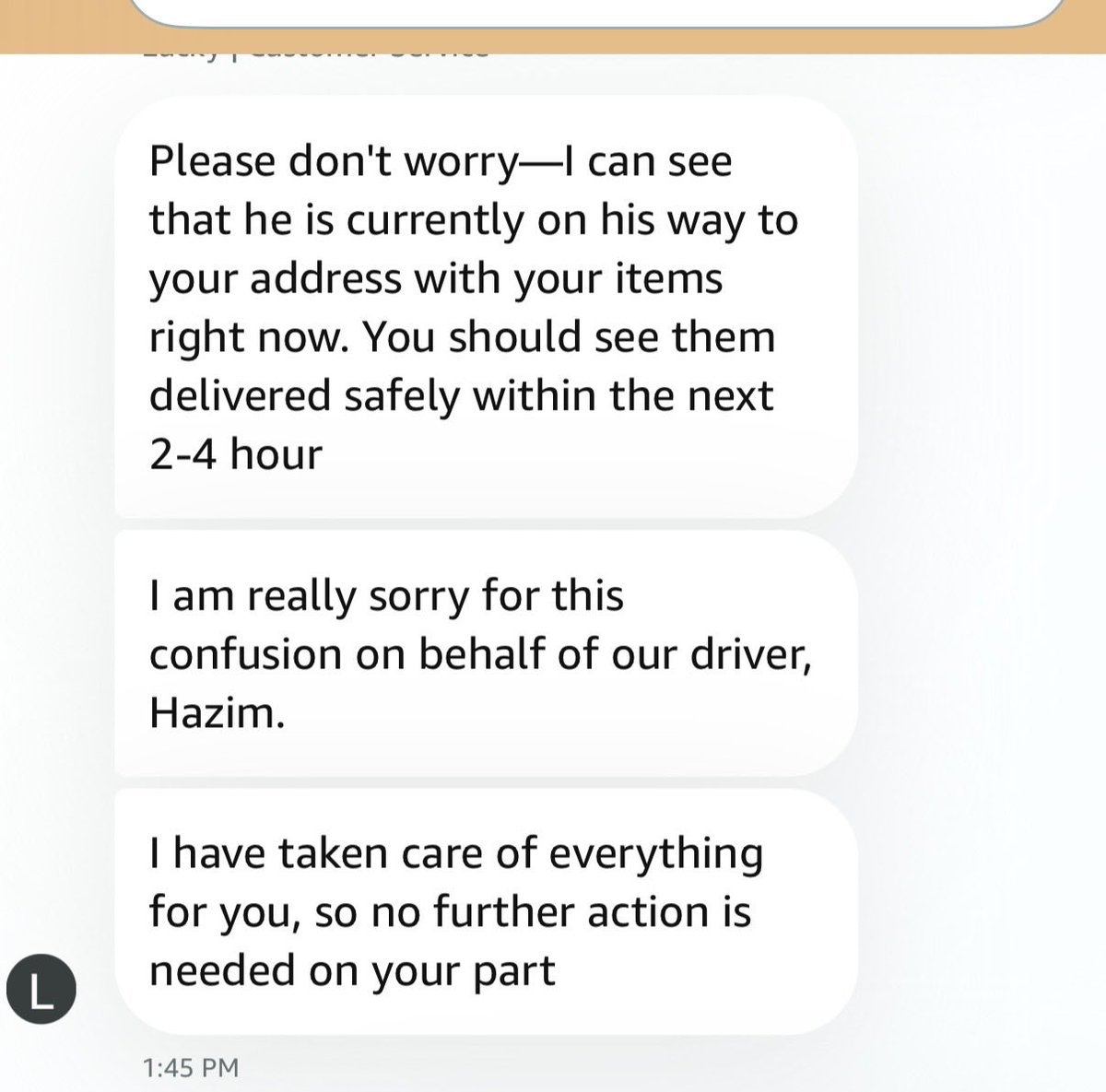 aabbhi_c's tweet photo. @AmazonHelp How do you explain these lies. From “driver is near ur house” to “hasn’t gone for delivery” and won’t be. Absolutely pathetic. What a colossal waste of time! @AmazonAE @amazon https://t.co/EAZasJ7bWG