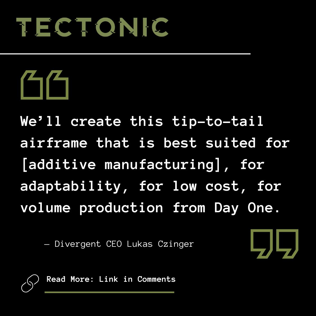 tectonicdefense's tweet photo. 🤝Exclusive: Drone-maker @AEVEX_Aerospace and additive manufacturing hotshot @Divergent3D are teaming up to develop a Group 2-3 “next-generation autonomous platform" designed around Divergent's 3D printing technology.

🔗Read the full story from @barratt_dewey at the link below https://t.co/on05MSsB4R