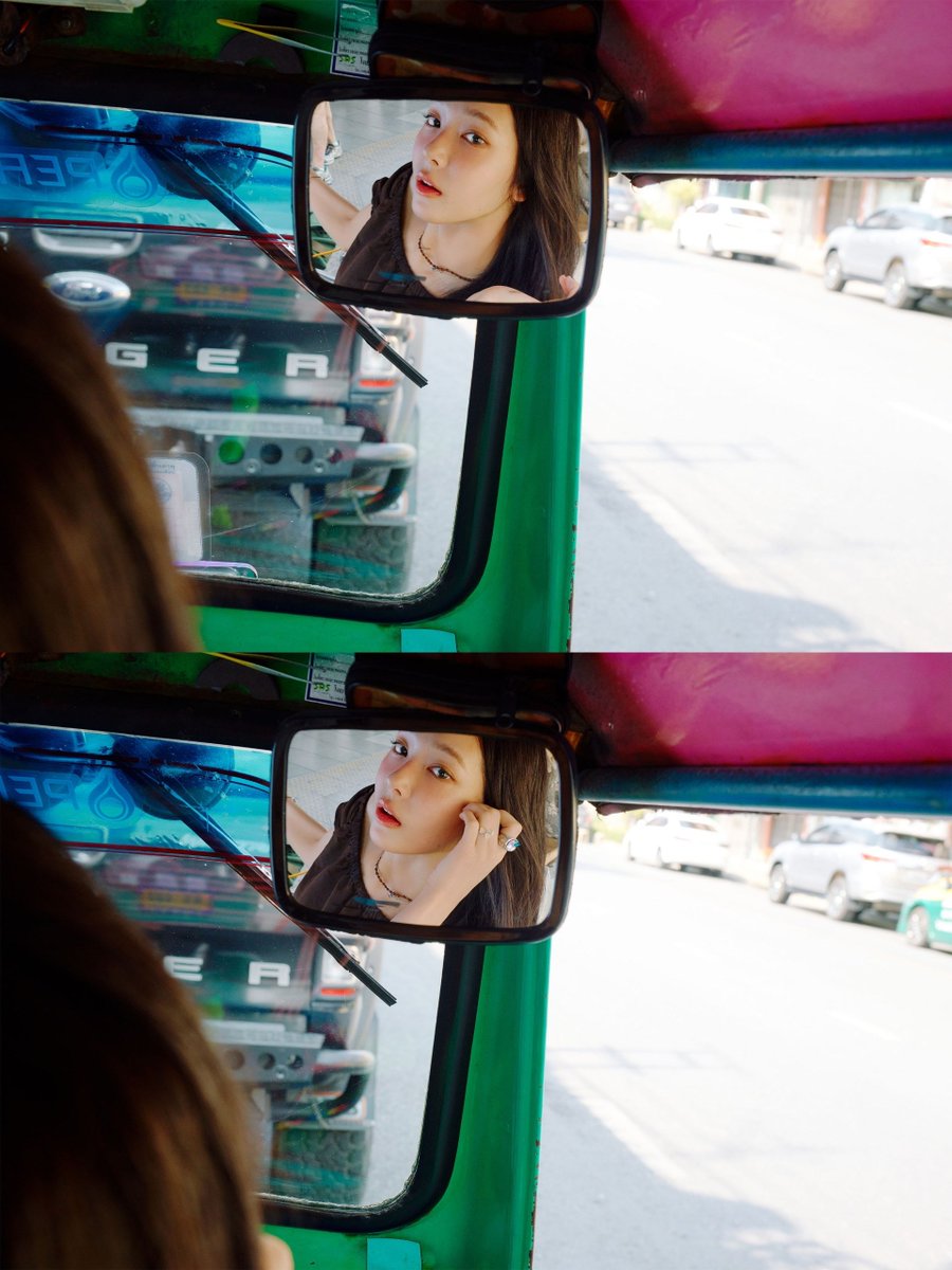 parkoseah's tweet photo. Pictures in the rearview mirror!? 📸 https://t.co/QbrHGBOgAZ