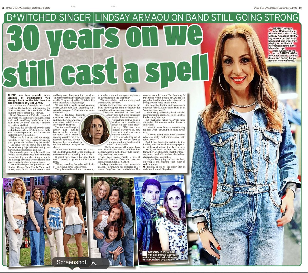 VolumeComms's tweet photo. Last week, we scheduled some EXCLUSIVE interviews with the fabulous @lindsayarmaou from @BwitchedReunion on behalf of our client Zingo Bingo. Here is one that ran in today's @dailystar with the equally fab @CarlyRosex. https://t.co/c4r4l7Uy4a