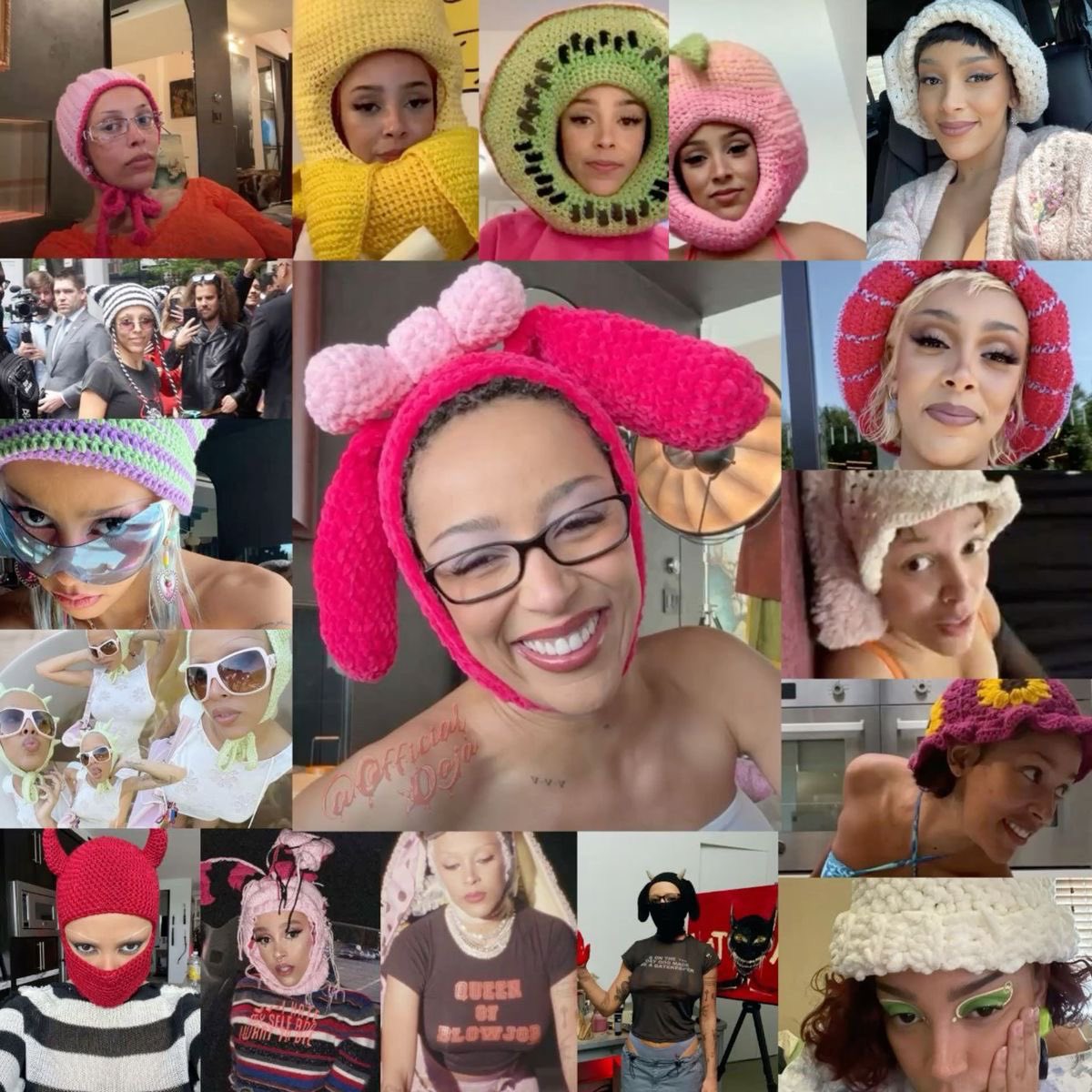 pegmedoja's tweet photo. Doja and her hats https://t.co/VA0b7ZheSI