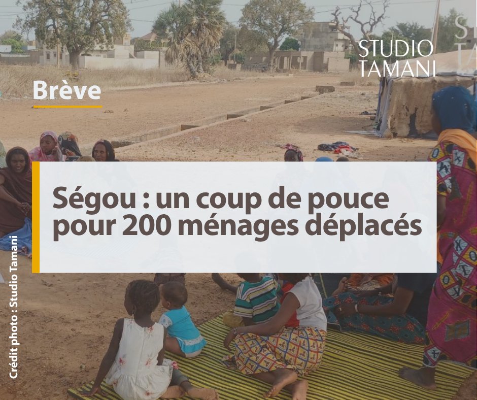StudioTamani's tweet photo. À #Ségou, 200 ménages de personnes #déplacées, venus du cercle de #Saro, ont reçu lundi des vivres et des produits de première nécessité dont le mil et le riz.

𝐏𝐥𝐮𝐬 𝐝𝐞 𝐝𝐞́𝐭𝐚𝐢𝐥𝐬 𝐚̀ 𝐥𝐢𝐫𝐞 𝐢𝐜𝐢 👇
https://t.co/yvBVY20p2D https://t.co/rGBZCIB74W