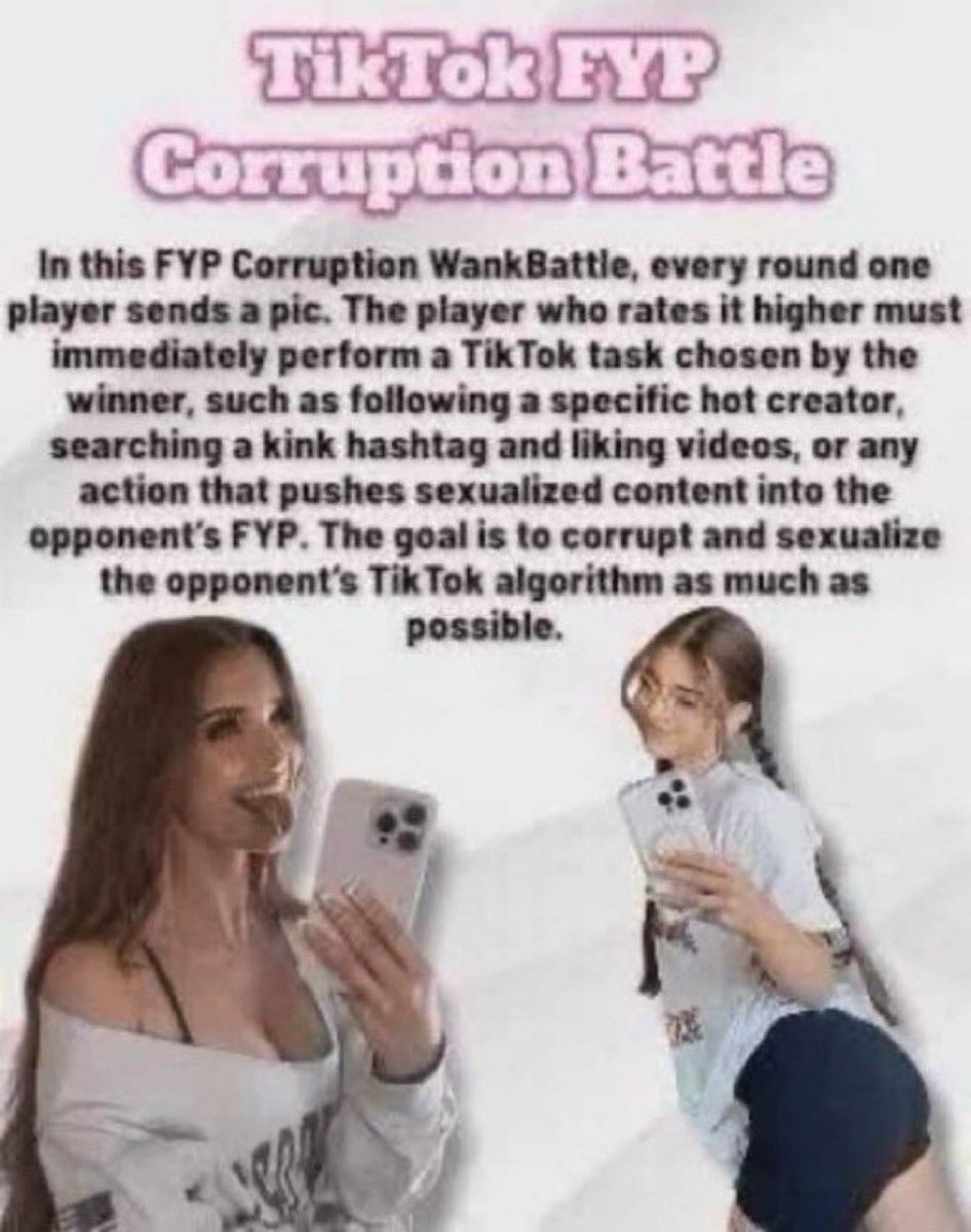 lukegalloway0's tweet photo. dm if you’re not afraid to be horny each time you’re going to open tiktok from now. you’ll never be the same after that battle loser
#fyp #corrupted #wankbattle https://t.co/Z5WLAdPVxa