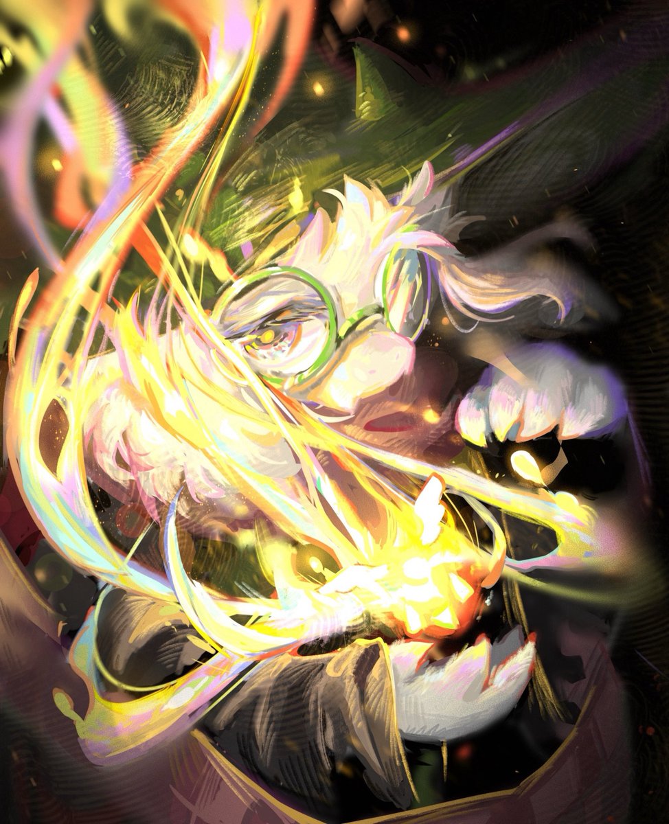 Can7bfi's tweet photo. #deltarune #ralsei I won't let you hurt my friend.🔥 https://t.co/9qUdHwwZq1