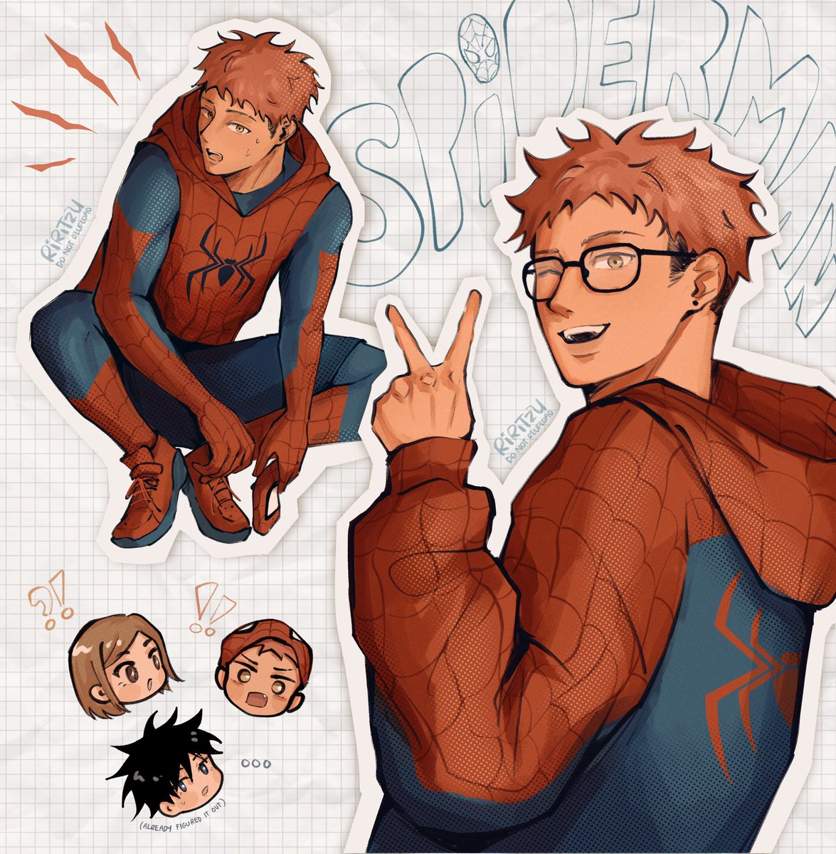 riritzu's tweet photo. spider yuuji ( ദ്ദി ˙ᗜ˙ ) #jjk https://t.co/uhqXlxxBeq