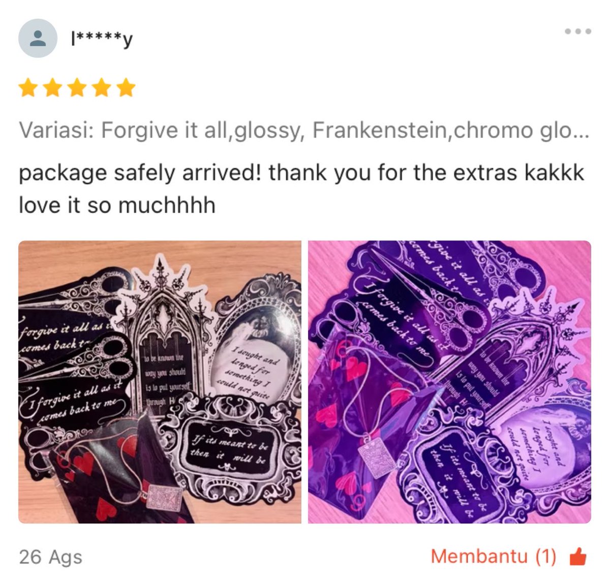 shezslay's tweet photo. the stickers and the reviews 🥹🤍 #ethelcain https://t.co/vba8KFFAU3