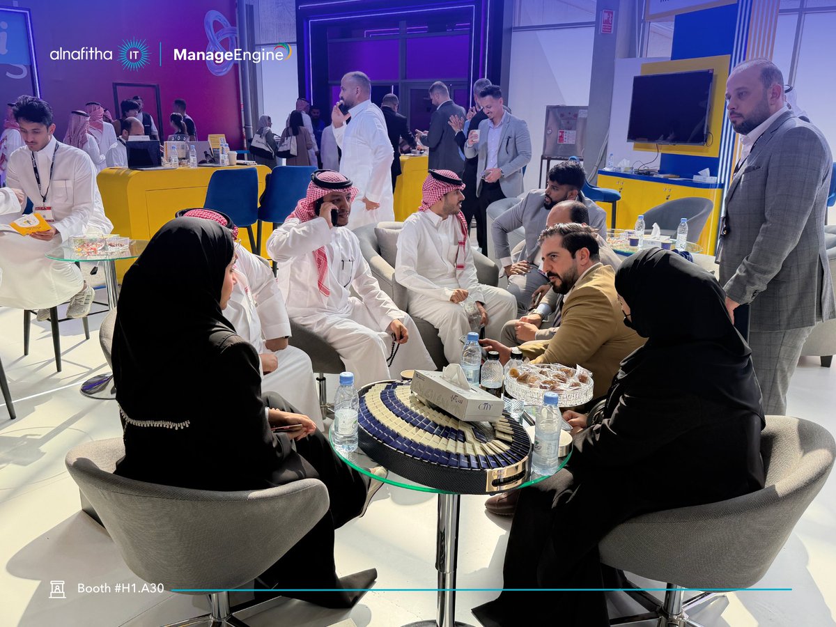 alnafitha_it's tweet photo. Interest kept coming as day three rolled around at the @manageengine booth.
Organizations are moving toward unified management, making a single-platform approach the focus of our booth.
Feel free to drop by
📍 Hall 1, Booth A30
#LEAP2026 #AlnafithaIT #ManageEngine https://t.co/9bOW535JQ6