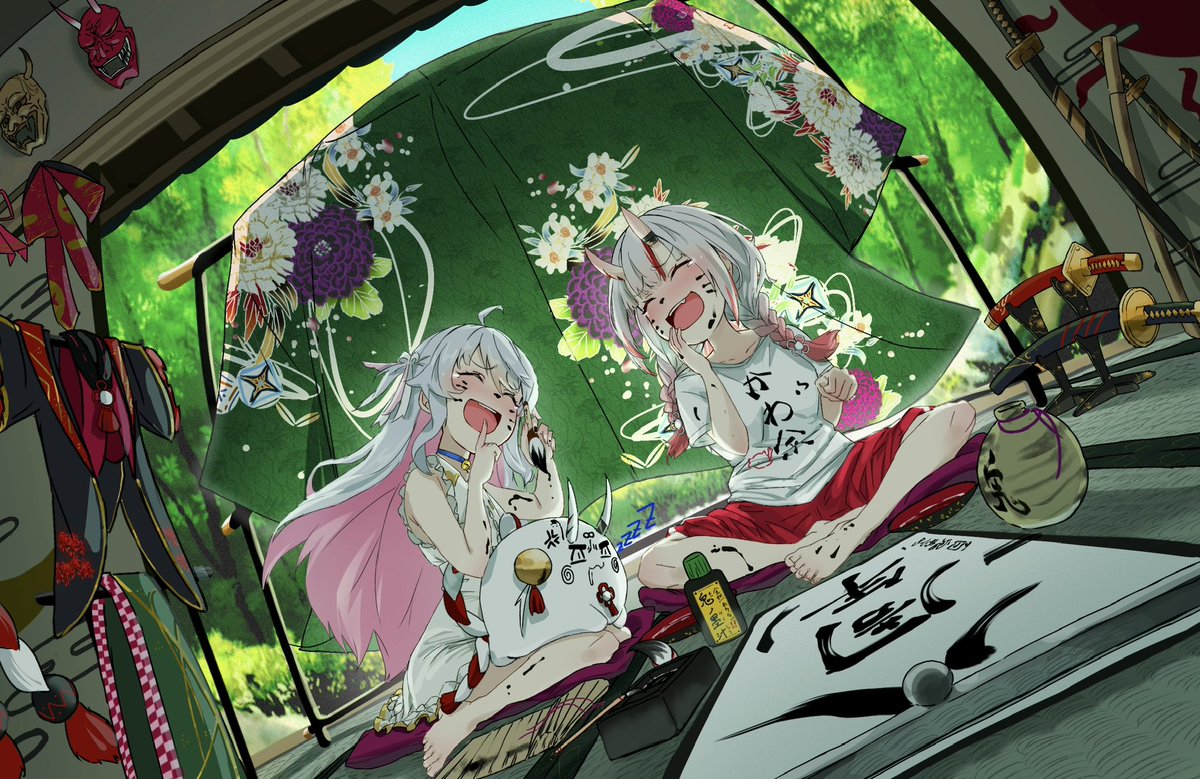 Senko3Bariukeru's tweet photo. 百鬼笑巻

#かぐらーと 
#百鬼絵巻 https://t.co/EhhtdaQLhf