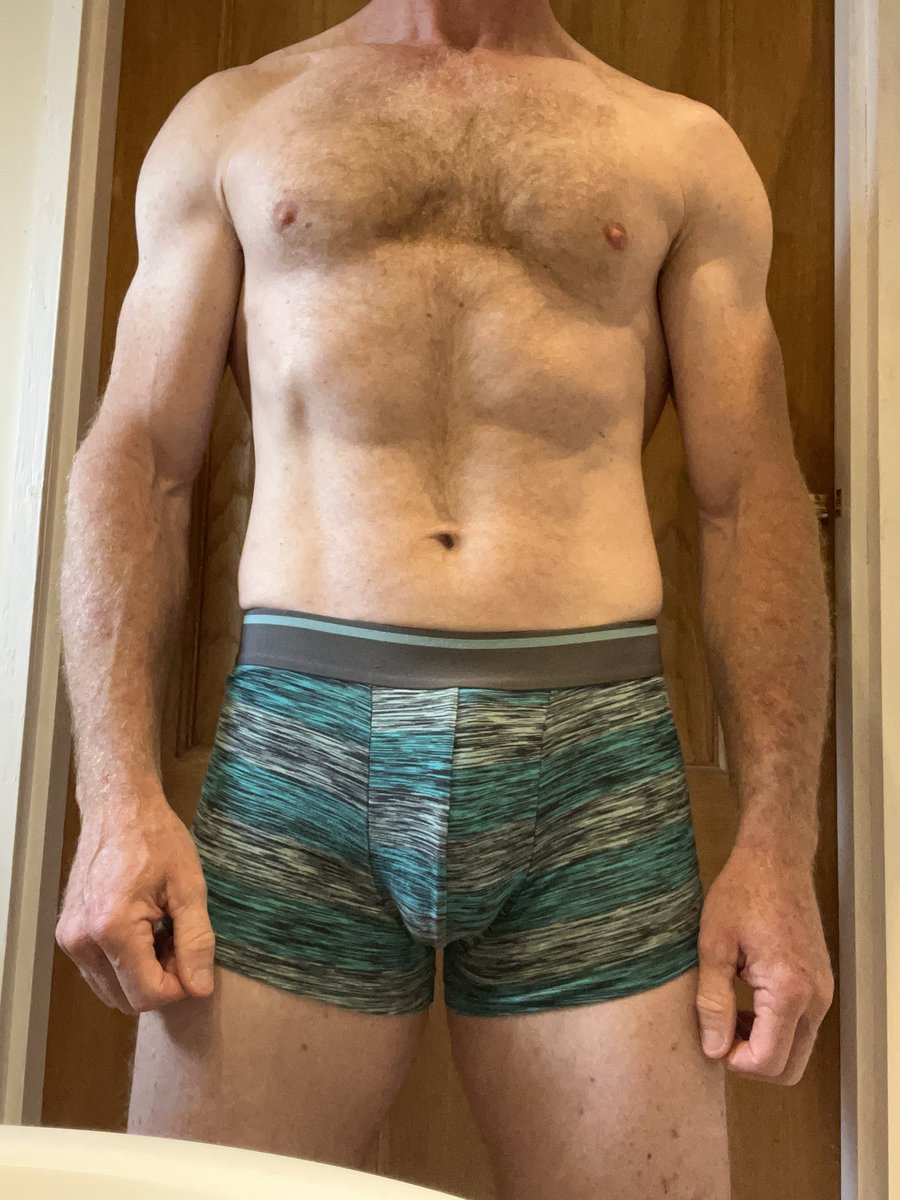 FitFiftyXXX's tweet photo. What shall I wear under my gym shorts today? 1) trunk boxers, 2) briefs, 3) jock or 4) go natural! #gaydaddy #gymunderwear #jockstraps #gaydaddymuscle https://t.co/6mwlt0Ba3j