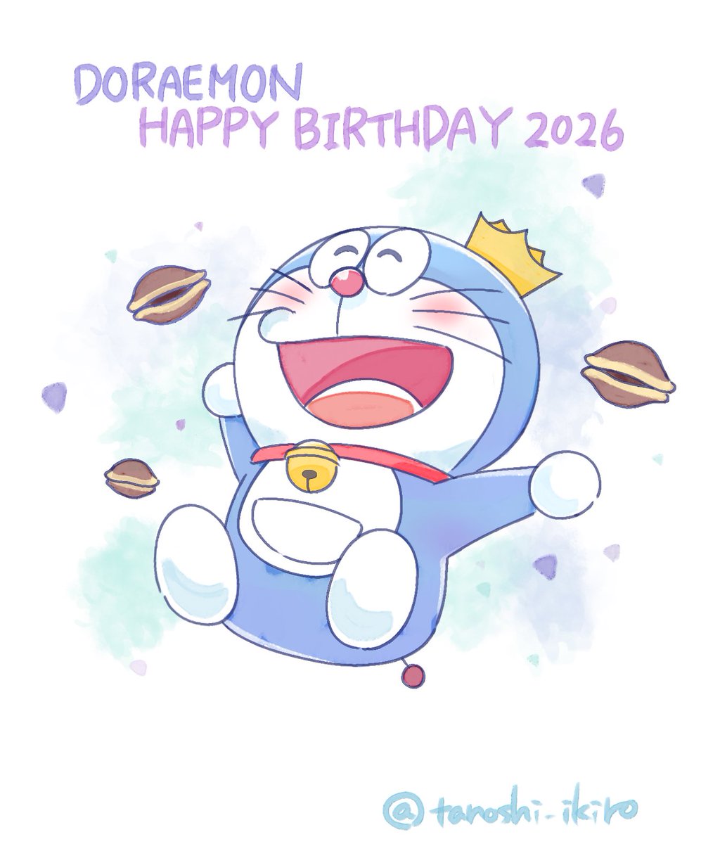 tanoshi_ikiro's tweet photo. お誕生日おめでとう〜‼️ずっと大好きだぞ‼️‼️
美味しいどら焼きいっぱい食べてね🥰

#ドラえもん生誕祭2026 https://t.co/3htRlZdS1W