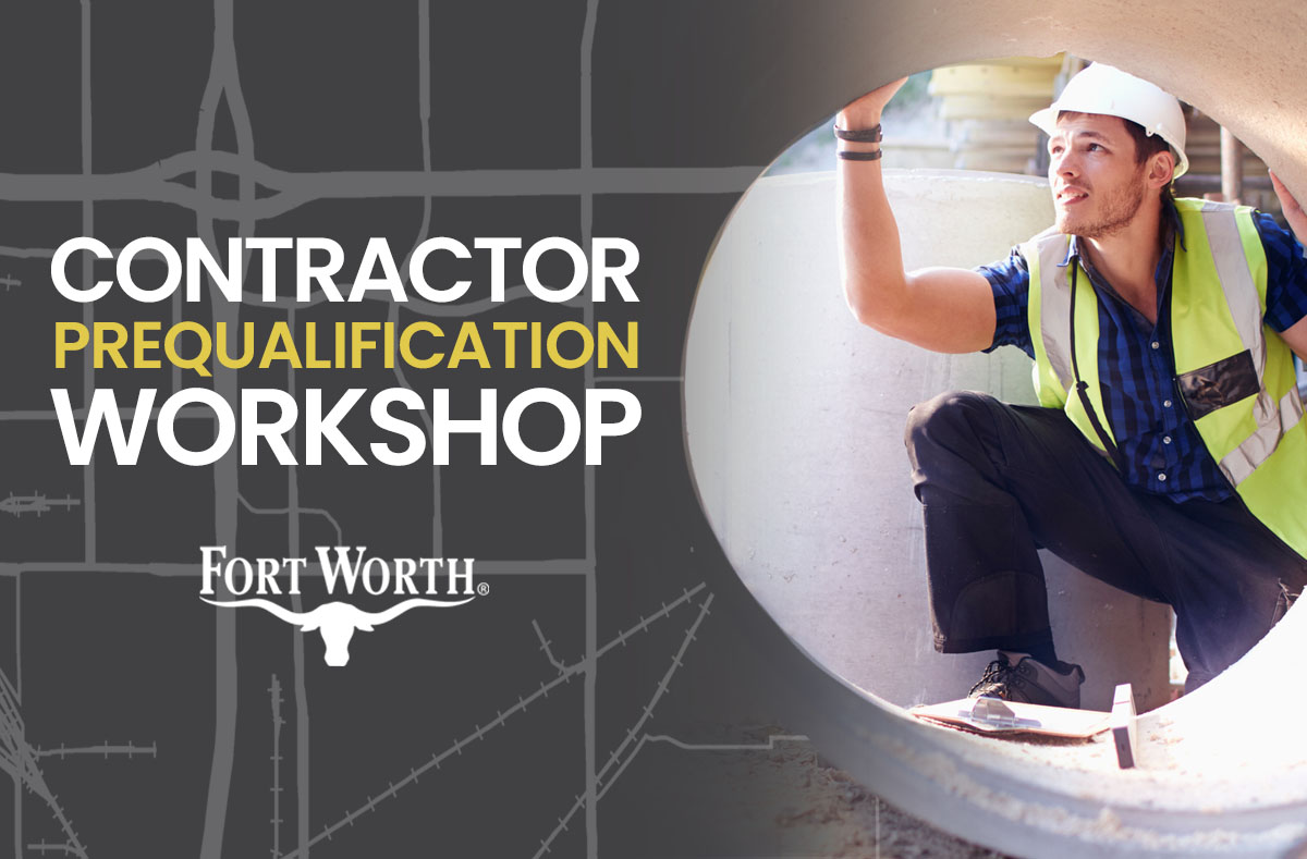 FWEconDev's tweet photo. Calling all #construction contractors! 🏗️ 

Learn what it takes to become prequalified to work on water/sewer projects, concrete and asphalt paving, pedestrian and roadway lighting, and more in Fort Worth.

📆 1:30-2:30 p.m. Wednesday, Sept. 9
⭐ Register: https://t.co/xuFAkLAmy1 https://t.co/ncax73Is1B