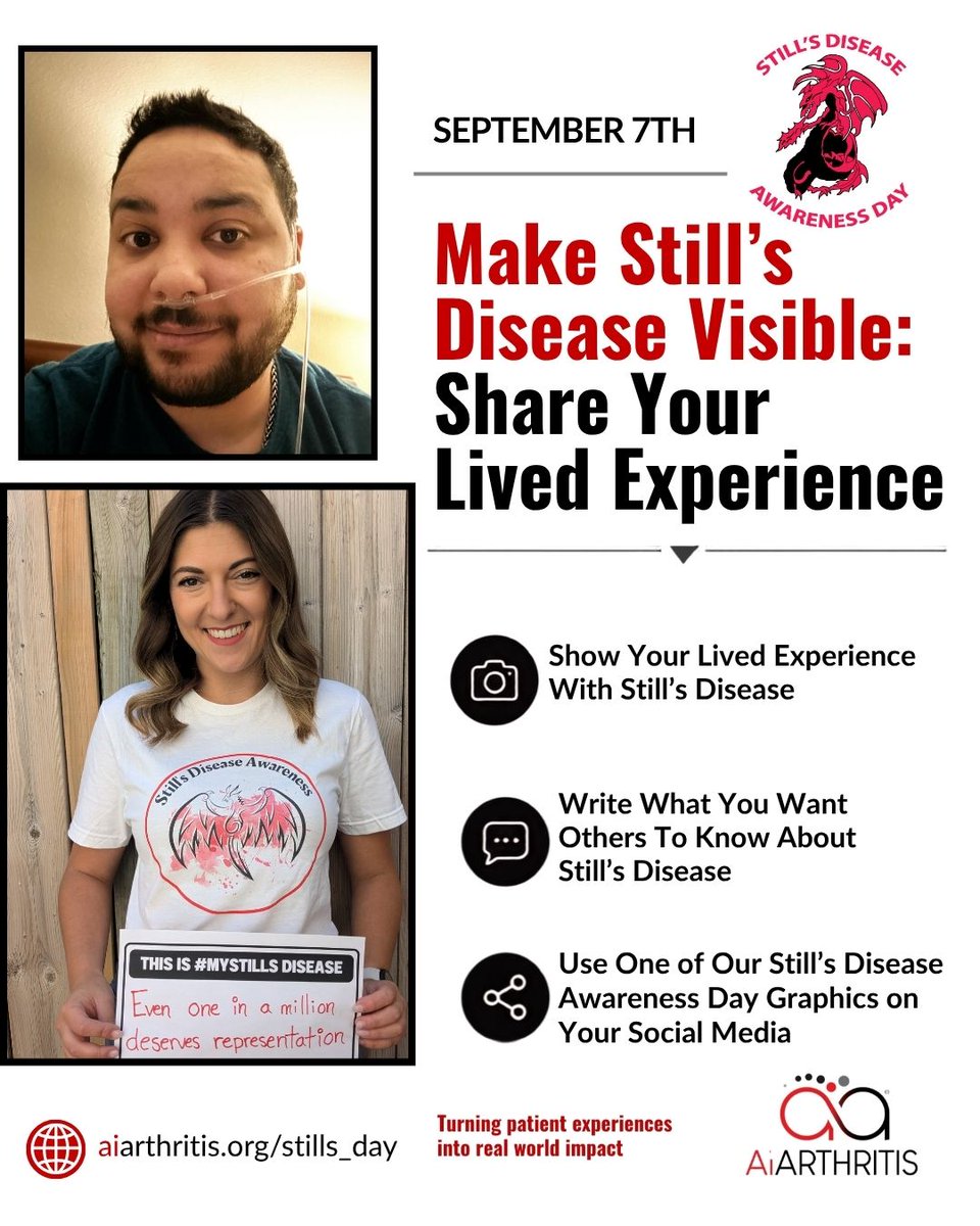 IFAiArthritis's tweet photo. Living with Still’s? Help make the experience visible. 📸

Share a moment from your life + what “I Won’t Be Still” means to you. Use #IWontBeStill #MyStills #StillsDay and tag @ifaiarthritis so we can amplify it.

https://t.co/0Z9Pp6BqmM https://www.https://t.co/0Z9Pp6BqmM https://t.co/OZjjEsbWBM