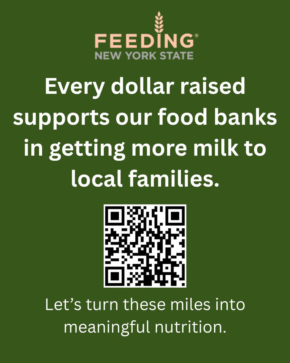 FeedingNys's tweet photo. This Sept, follow dairy farmer Tyler Beck on his Miles for Milk journey! 🥛 He’s running the NYC Marathon with @DairyNorthEast to raise $1K/mile for Fill A Glass With Hope, bringing fresh milk to local NY families via our food banks. Donate today! #HungerActionMonth https://t.co/ZqqD8hsoqy