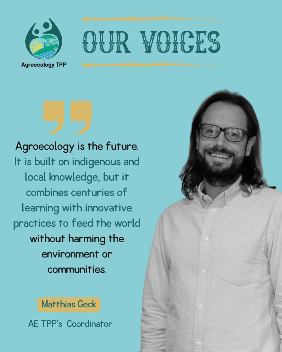 TheLandAlliance's tweet photo. 🎬 Our Voices | Episode 1
Matthias Geck, Coordinator of the Agroecology TPP, on why dialogue and co-creation matter for advancing agroecology.
Watch:🔗 https://t.co/thlDovuQMK
#OurVoices #aeTPP #Agroecology https://t.co/WVJiXEEgX9