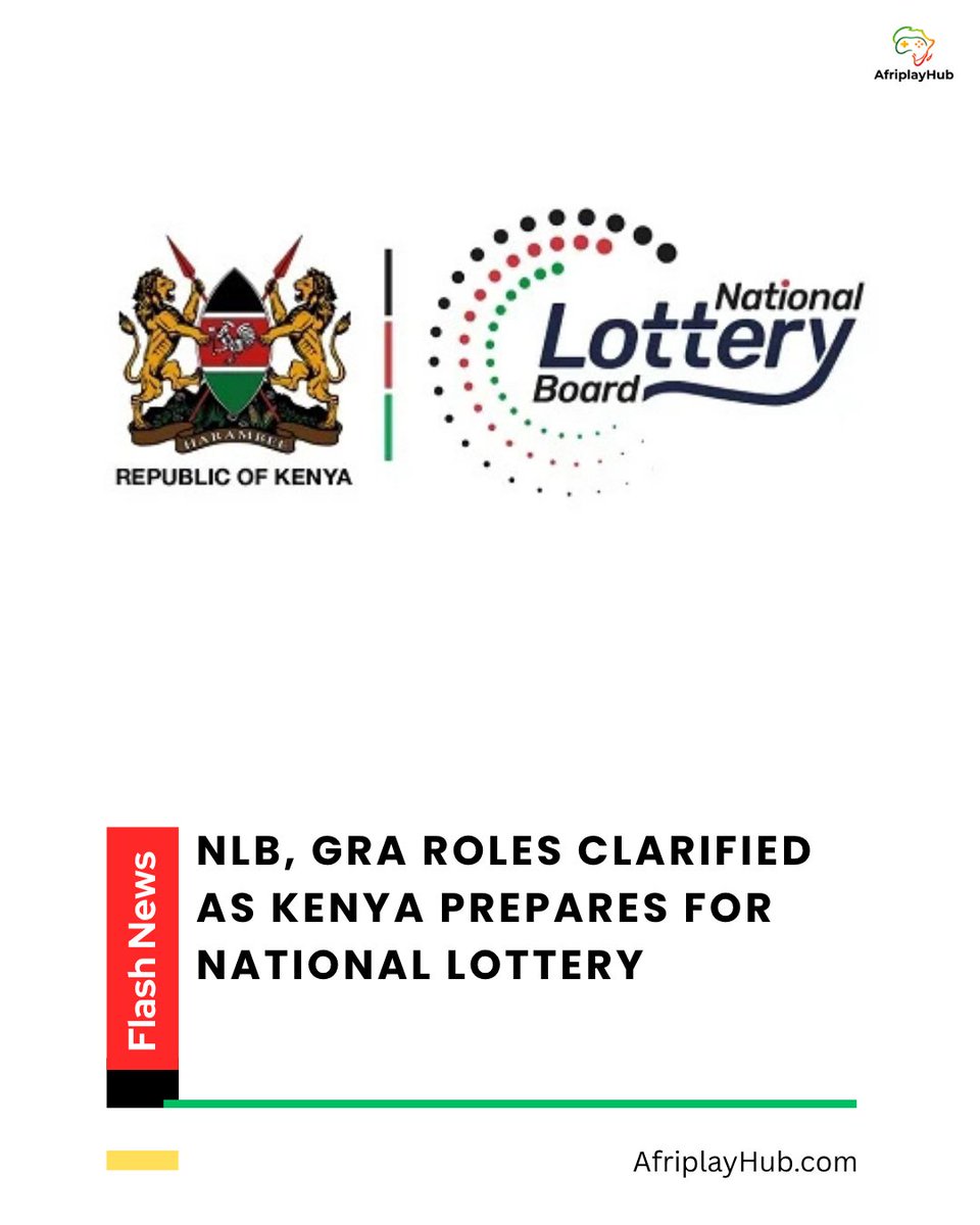 AfriplayHub's tweet photo. KENYA- @NLB_Kenya has clarified the separate but complementary roles of the Board and the Gambling Regulatory Authority (GRA) as preparations for the country’s first National Lottery continue.

READ MORE>>> @afriplayhub.com
#NationalLottery #GamblingRegulation #Lottery https://t.co/elOvLuogSS