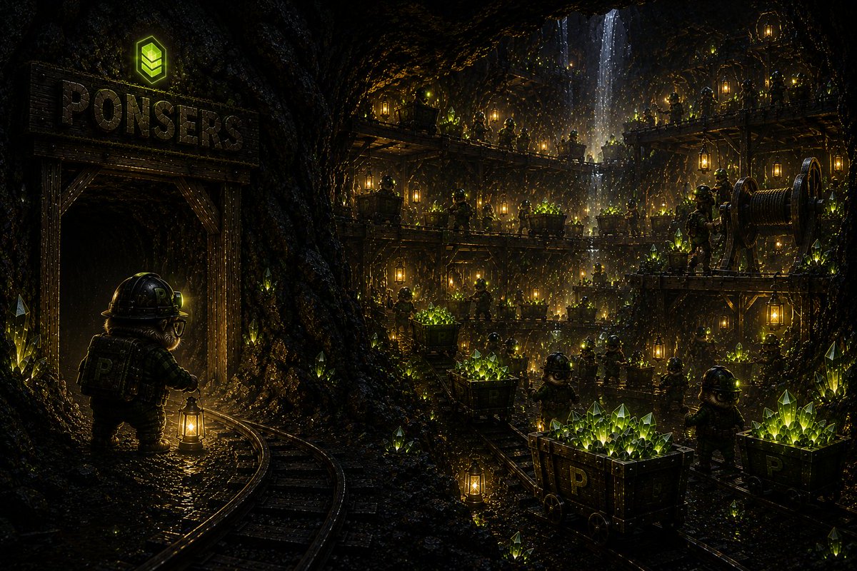 ponsersworld's tweet photo. The mine was quiet at first.

Not anymore.

$PONSERS https://t.co/ifEuSS6rKS