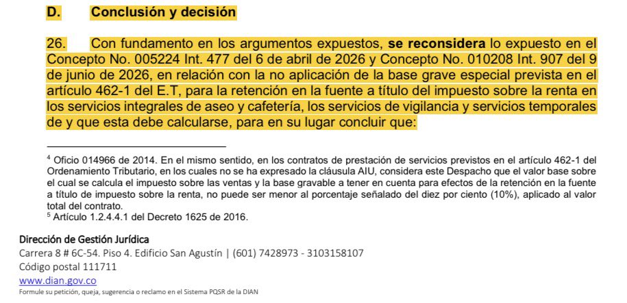 LISANDROJUNCOR's tweet photo. Vergonzoso lo de la jurídica de la DIAN en los últimos 4 años, se la pasó legislando, con el IVA a copropiedades, con Reficar y muchas más, pero en este caso logramos que reconsideraran su propia doctrina para reconocer la jerarquía elemental de la ley sobre un decreto reglamentario. Se la pasaron generando Inseguridad jurídica.