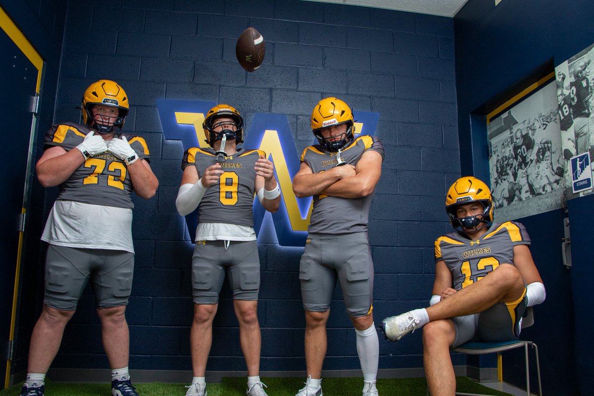WilkesFootball's tweet photo. 🚨 The Wait is Over 🚨

The new look has ARRIVED!!!

First look at our new Grey Alternate Uniforms 

#TheWilkesWay https://t.co/1x9AP93GjU