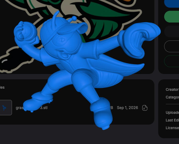 Polar3D's tweet photo. Did you know you can use the Polar Cloud to turn images into 3D printable files? The example below was used for a kids baseball team. It took 30 seconds to complete. https://t.co/OO2f9TSuFW