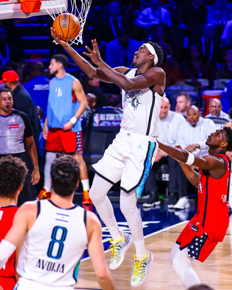 Pacers's tweet photo. ⭐⭐⭐⭐
Pascal Siakam, the four-time #NBAAllStar. https://t.co/wbNlF4Az1Q