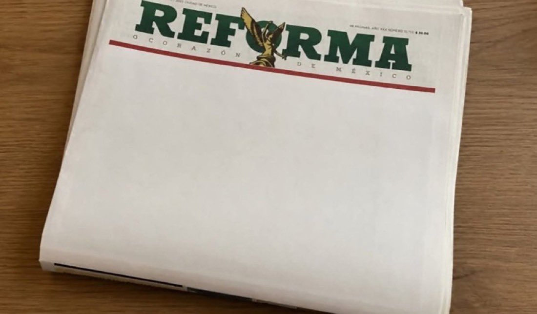 marcelcarrillog's tweet photo. Ya salió la portada de Reforma con todos los logros de @Claudiashein en el marco de su segundo informe de gobierno. ¡Felicidades, presidenta! https://t.co/9nGstv6sjZ