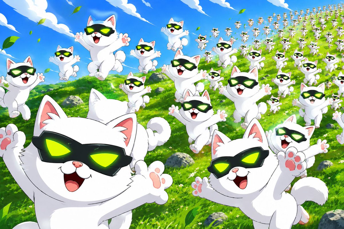 NekoartRH's tweet photo. They’re running.
Green visors on. No turning back.

$ARKO https://t.co/8uKlJqxMDZ