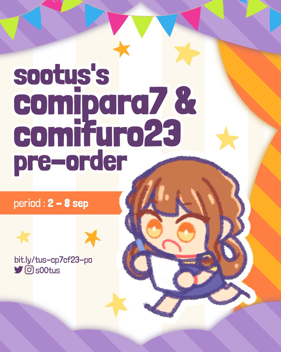 s00tus's tweet photo. [💖🔁are appreciated]

#comipara7 &amp; #comifuro23 po is open!
🗓️ period : 2-8 sep 2025!
🔗 link below ⬇️ 
📍Artcyne Atelier - #cmpr7 @ k32-33 | #cf23 (TBA)
✉️ &amp; 🌎 local &amp; intl mail order

🍀 Utaite/JPop, Kaijuu no 8 (nrhs), HQ, HxH, Gachiakuta, Genshin, Original https://t.co/eG7Wo32Y4y