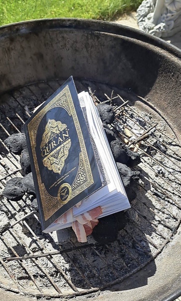 TheDemSlayer's tweet photo. It’s Wednesday, September 2, 2026.  And here’s your reminder to always start your day with the burning of Satan’s book, the Quran. https://t.co/14mqEKkDIf