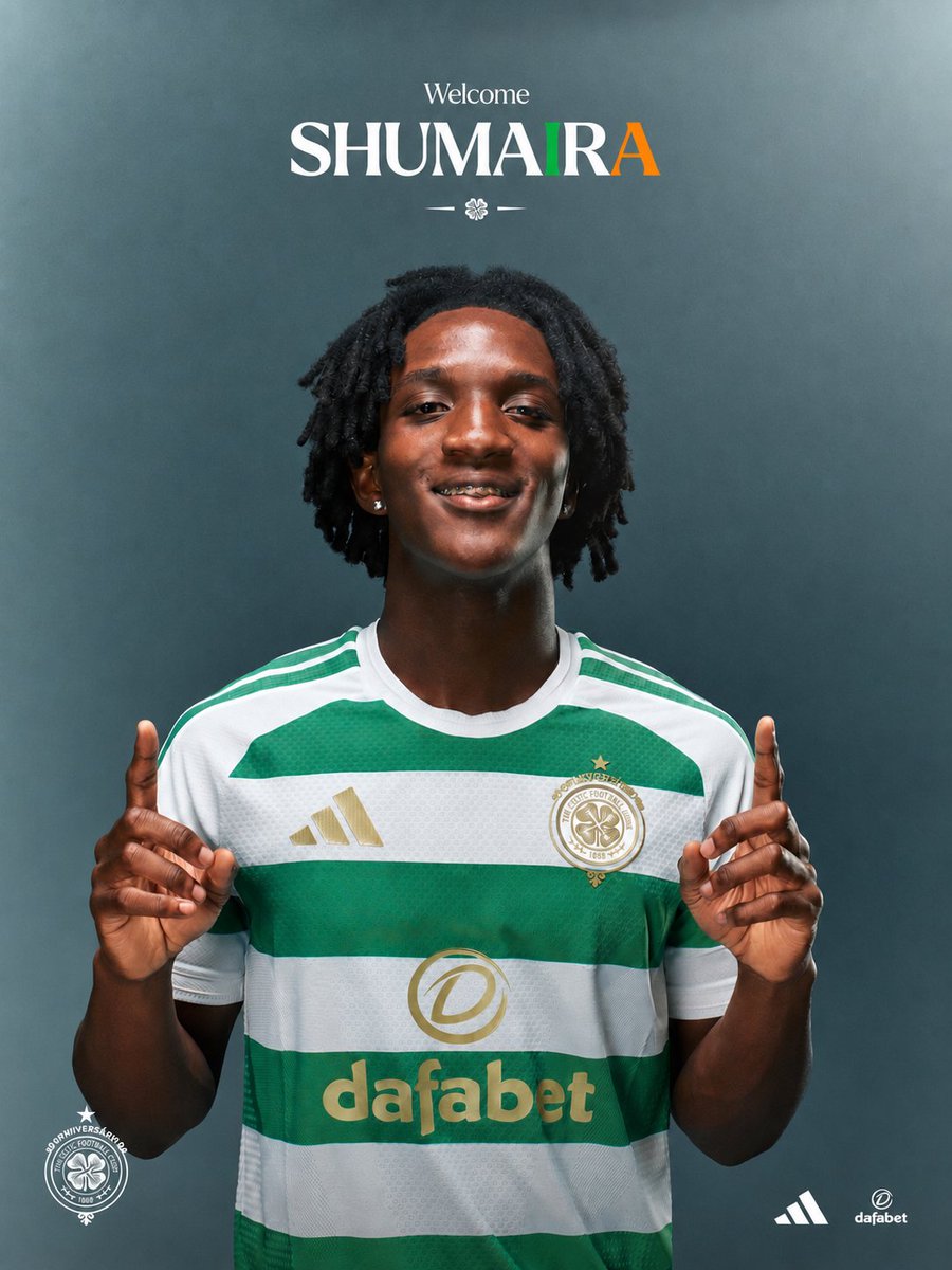 TheParkheadF's tweet photo. You can't spell Shumaira without IRA. Welcome to Celtic. 🍀🇮🇪 https://t.co/ob8Xco9O1E