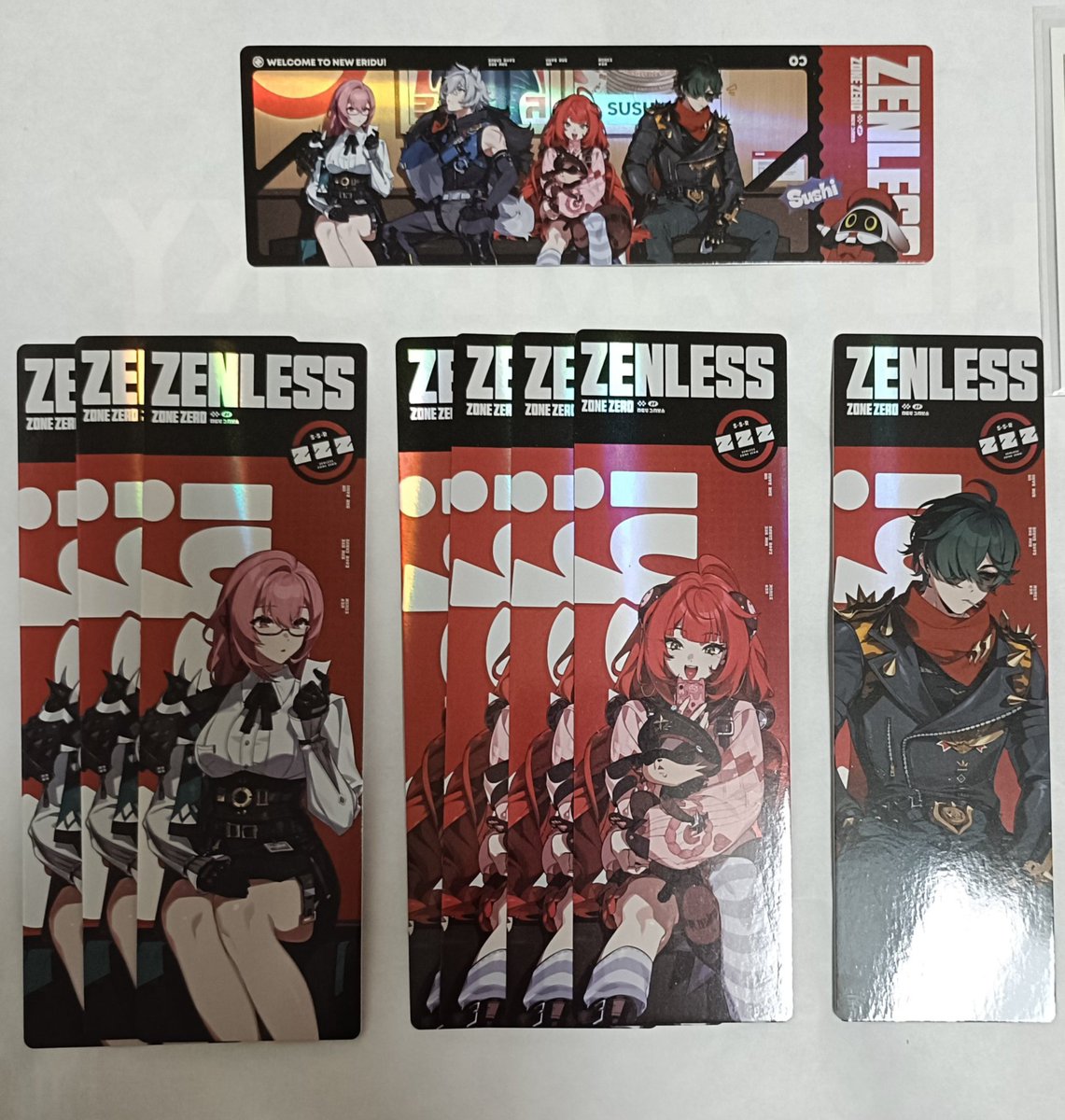 uzgz1i's tweet photo. 【譲渡>交換】ゼンゼロ ステッカー チケット ピック スタレ

譲　画像＋フィギュアセス3,ライト1,ピック柚葉1

求　250前後、フィギュア要相談＋送料
または　異種交換 画像3,4

郵送のみ、梱包の都合上3点〜のまとめてのお声がけ希望 https://t.co/H7qs9NSV7z