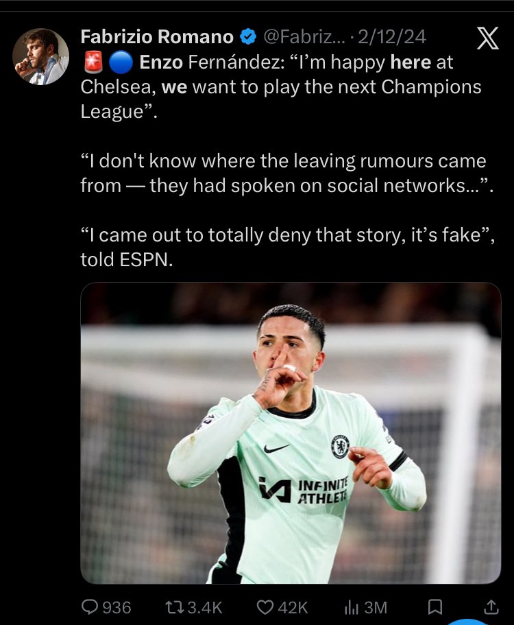 anapey_benjamin's tweet photo. @FabrizioRomano Trust footballers and see smh https://t.co/YI7VhDPsnF