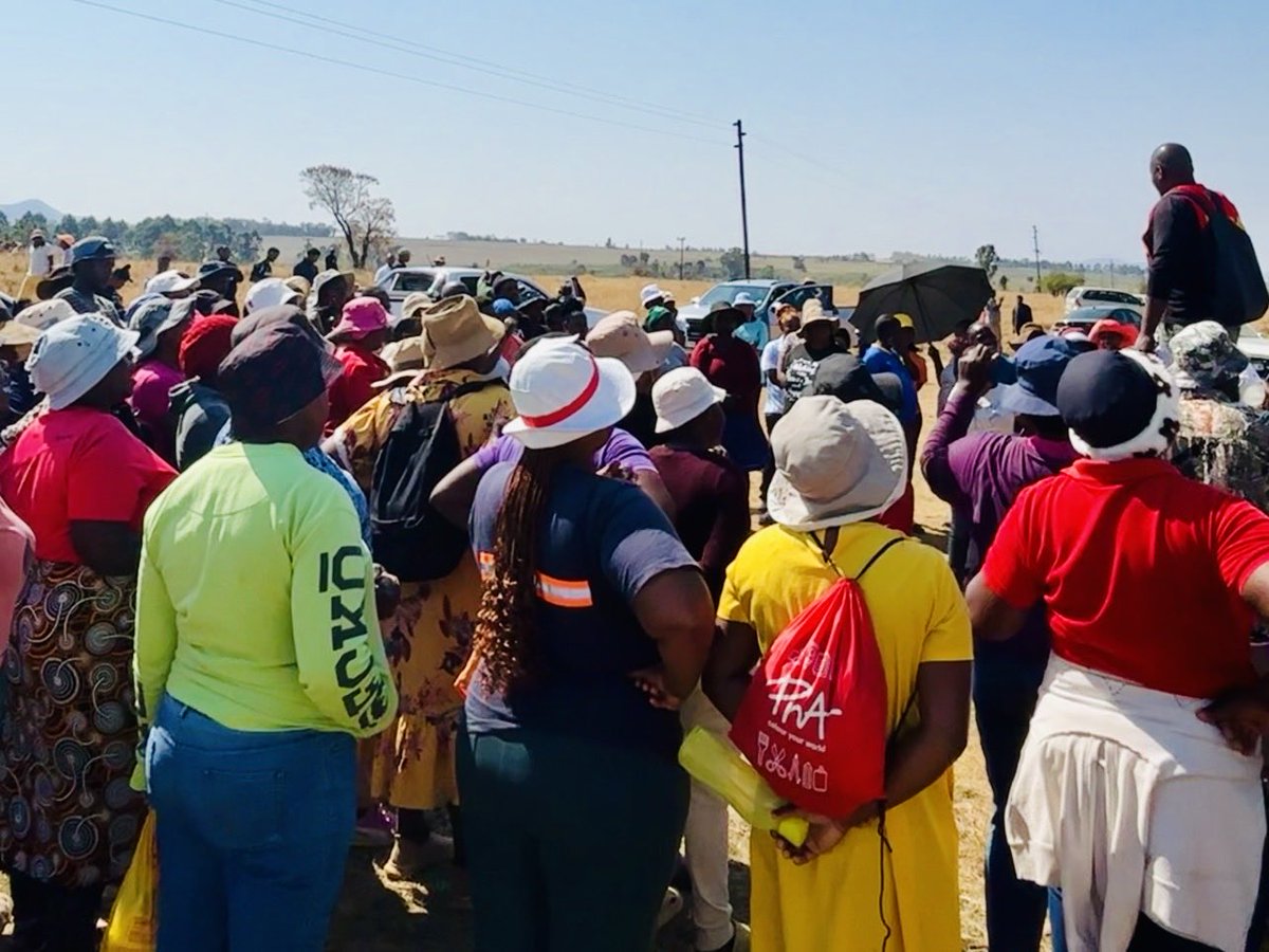 muzikhoza58's tweet photo. VICTORY HAS BEEN ACHIEVED! 

Over 100 community members will start work tomorrow on the construction of the D2571 Road in Mashishing, Wards 2 and 5.

When the people organise, victory is inevitable! @EFFSouthAfrica 

#VoteEFF https://t.co/lC0xkBlxKc
