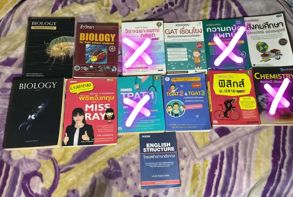 ka49166's tweet photo. 🪼Biology แมงกระพรุน -120-
🐞Biology เต่าทอง -150-(สภาพดีมาก)
T-gat เชื่อมโยง - 100 - (สภาพเหมือนมือ1)
🌎 สังคม -99 - (สภาพเหมือนมือ1)
🦑Biology ปลาหมึก - 289 - (สภาพเหมือนมือ1)
🏴󠁧󠁢󠁥󠁮󠁧󠁿พิชิตอังกฤษ miss Ray -80 -( สภาพดีมาก)
Tgat2&amp;tgat3 อ.ขลุ่ย - 99-(มีรอยเขียน)
ฟิสิกส์ ม.ปลาย - 100 - https://t.co/0yibxww6Sh
