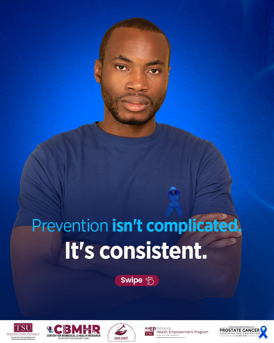 CECTxSouthernU's tweet photo. Taking care of your prostate health isn't about one single decision. Healthy habits, understanding your risk factors, and maintaining regular conversations with your healthcare provider are actions you can incorporate throughout your life. https://t.co/1L15PzKIXA