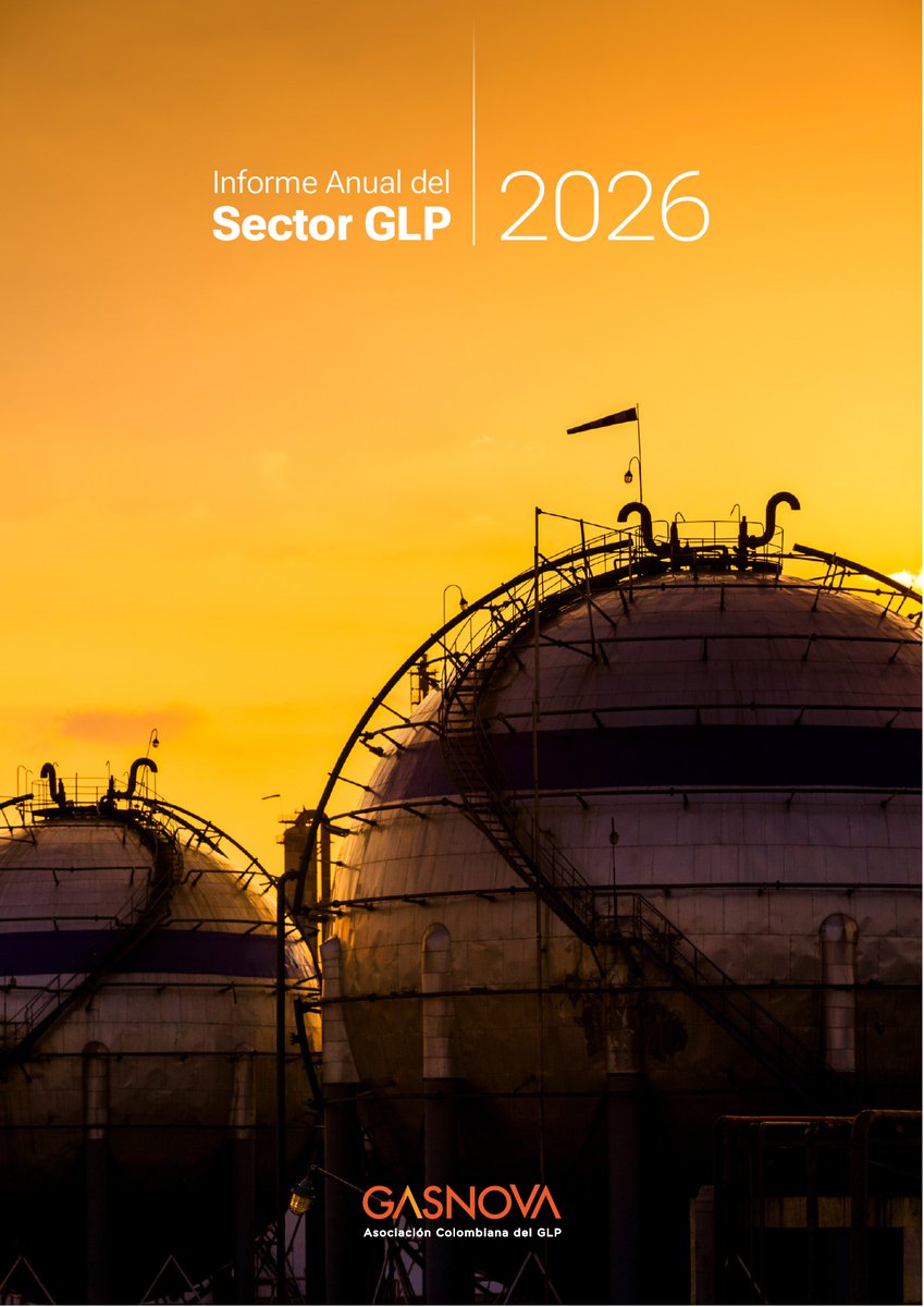 GasnovaCo's tweet photo. #InformeAnualGLP El sector energético nacional atraviesa un punto de inflexión. El Gas Licuado de Petróleo (GLP) se consolida como un energético estratégico para la confiabilidad y la transición en Colombia. GASNOVA presenta el ‘Informe Anual del Sector GLP 2026’, un análisis técnico detallado sobre la dinámica del mercado nacional e internacional:

• Las importaciones alcanzaron el 61% de la demanda y podrían superar el 70% en 2027.
• 3,8 millones de hogares (60% de la demanda) dependen de este combustible.
• El consumo industrial/granel creció 16,2% como alternativa de continuidad operativa.
• Balance de infraestructura privada, costos de transporte y política de subsidios.

🔗  Consulte el informe completo aquí 👉 https://t.co/GrOrKCxE6e

#EnergíaEnCrecimiento #SomosGLP #TransiciónEnergética #GasParaElProgreso @MinEnergiaCo @Superservicios @UPMEOficial @comisioncreg @WorldLiquidGas @GasGuia @SurtidoresLATAM @elgasnoticias @amexgasmx @ceglaglp @ECOPETROL_SA