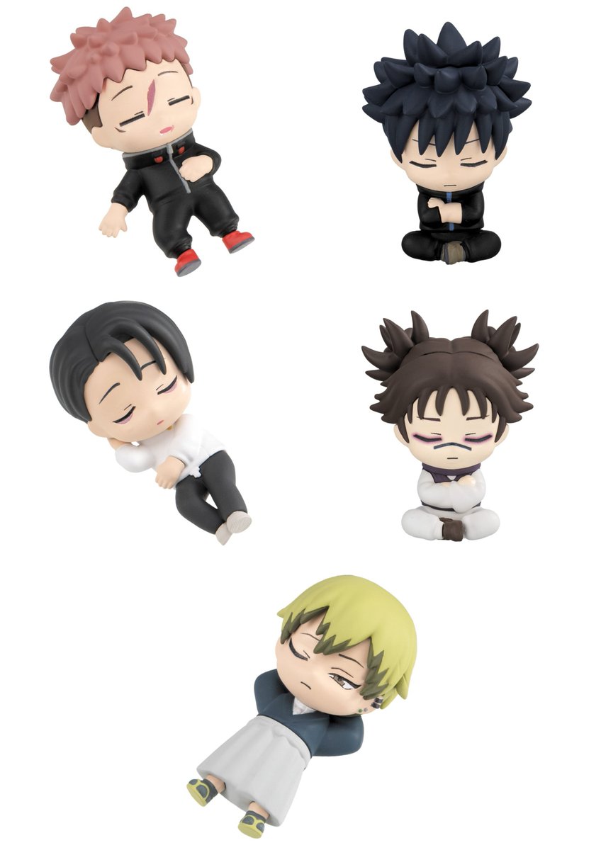 Go_Jover's tweet photo. NEW JJK CHIBI SLEEPING FIGURINES https://t.co/FO0Et7y2TI