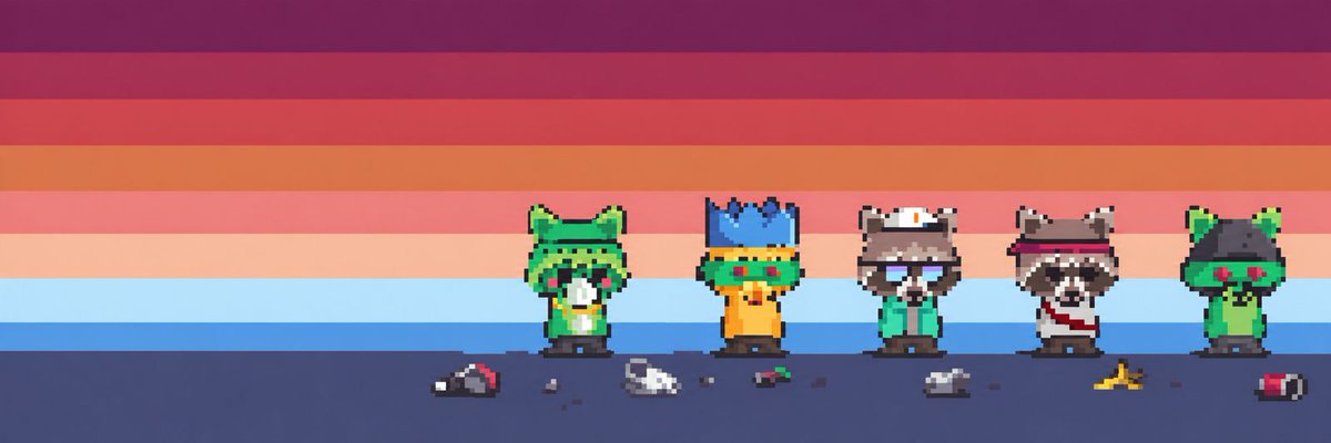 TrashPetsRH's tweet photo. Happy Wednesday friends🦝

We're working hard behind the scenes to get more rewards for our NFT holders.

What do you think we should call our token? https://t.co/OCzzzfeuqA