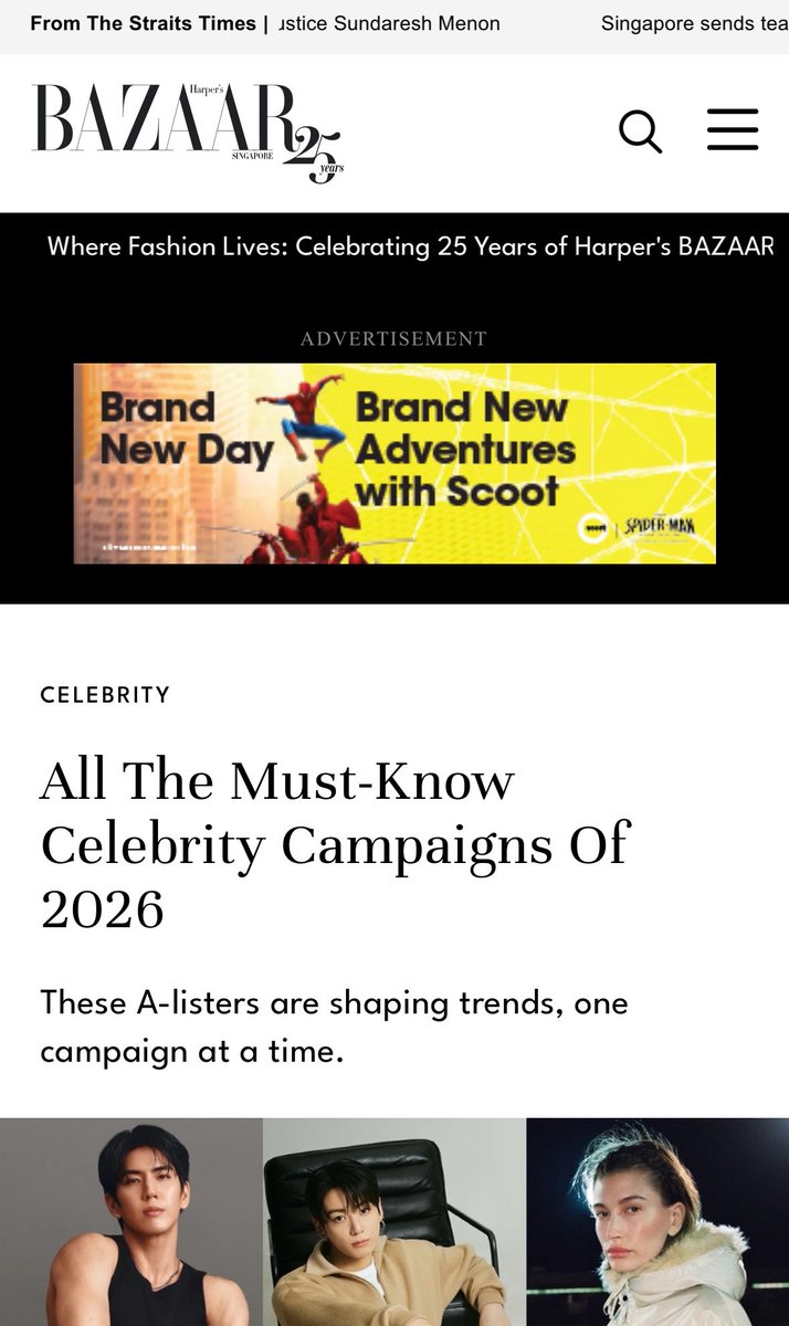 tawinanstyle's tweet photo. All The Must-Know Celebrity Campaigns Of 2026

These A-listers are shaping trends, one campaign at a time.

Sea Tawinan Anukoolprasert for Calvin Klein

Is it getting hot in here or is it just us? Thai actor Sea Tawinan Anukoolprasert has made a big first impression with his debut Calvin Klein Underwear campaign. In the steamy visuals, the star poses in the brand’s signature waistband boxers as well as some off-duty denim fits.

🔗 : https://t.co/VtRyfGmU74

CALVINKLEIN FALL 26 WITH SEA

#CalvinKlein @CalvinKlein 
#CalvinKleinTH
#sea_tawinan