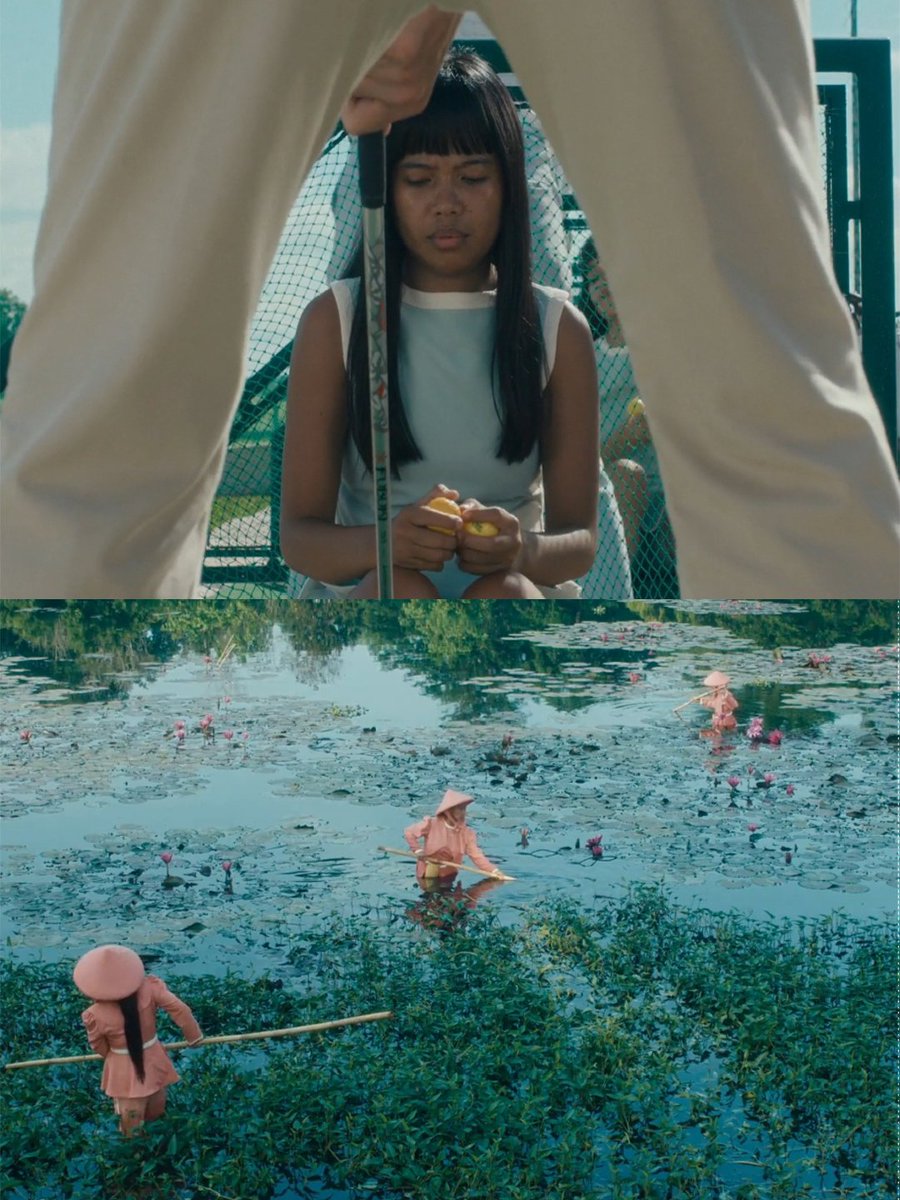 denaychh's tweet photo. this movie is super jacques tati-coded visually. 

filipiñana (2026) dir. rafael manuel https://t.co/mnb5ubULSf